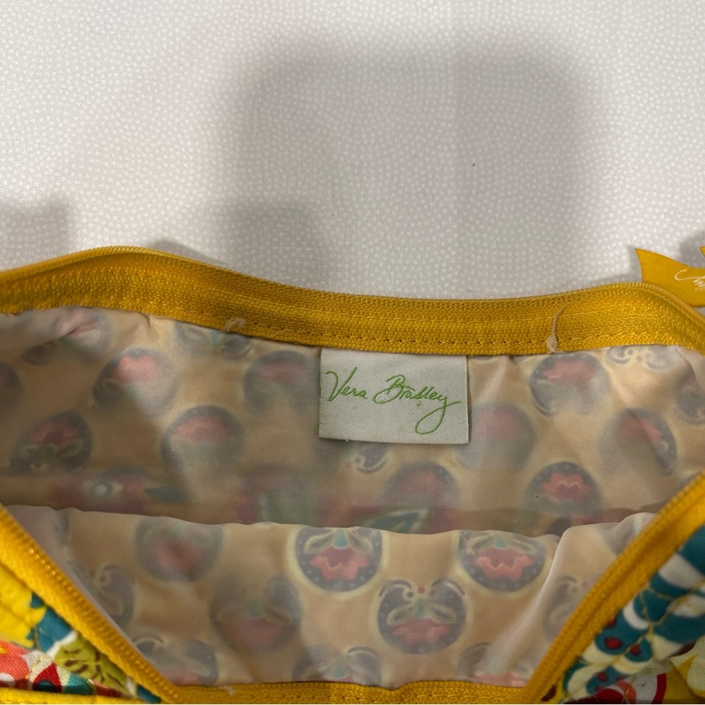 Vera Bradley Small Quilted Colorful Tote Bag With Pretty Floral Pattern - Picture 3 of 11